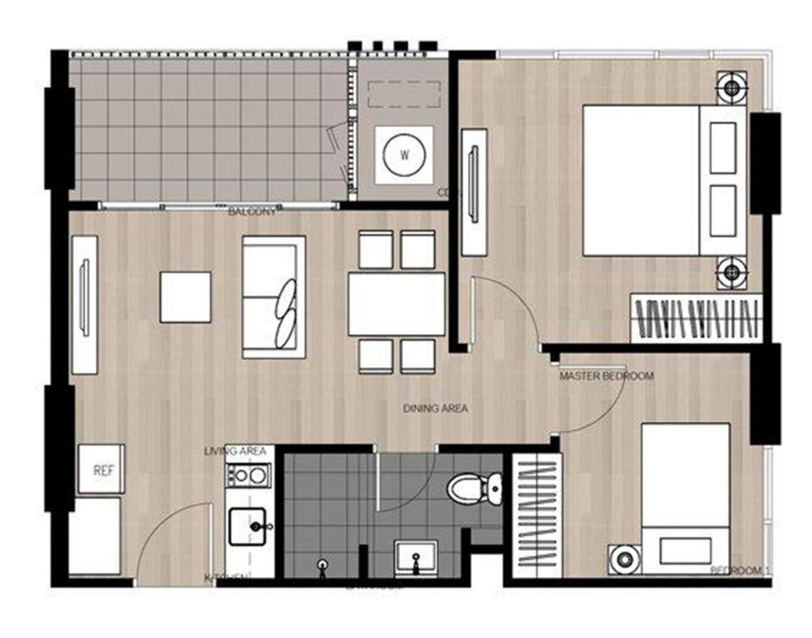 Apartamento The Base Deluxe Kingsize Pattaya Exterior foto